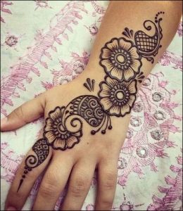 Back Hand Mehndi Design 