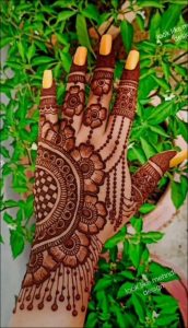 Back Hand Mehndi Design 