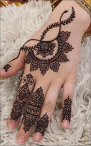 Back Hand Mehndi Design 