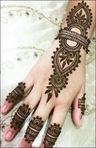 Back Hand Mehndi Design 