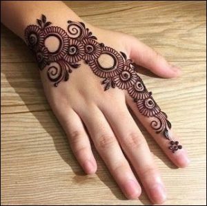 Back Hand Mehndi Design 