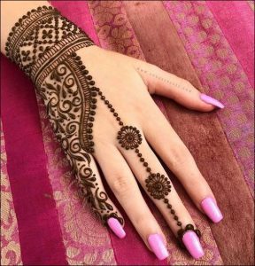 Back Hand Mehndi Design 