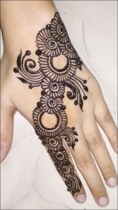 Back Hand Mehndi Design 